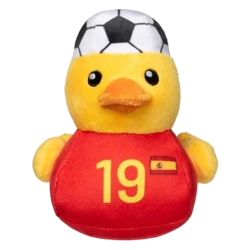 Peluche per cani FuzzYard Papera calcio Spagna n. 19 con squeaker