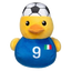 Peluche sonoro per cani FuzzYard Papera calciatrice Italia n. 9
