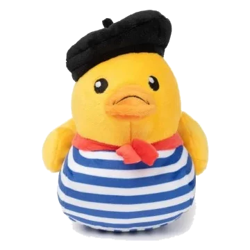 Peluche per cani FuzzYard papera Timothee Chalaquack con squeaker