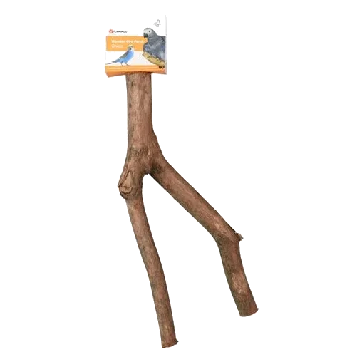 Posatoio a forma di V per uccelli, 42 cm