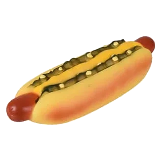 Gioco per cani hot dog gigante in vinile, 25 cm