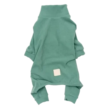 Pigiama morbido per cani FuzzYard Life Myrtle Green