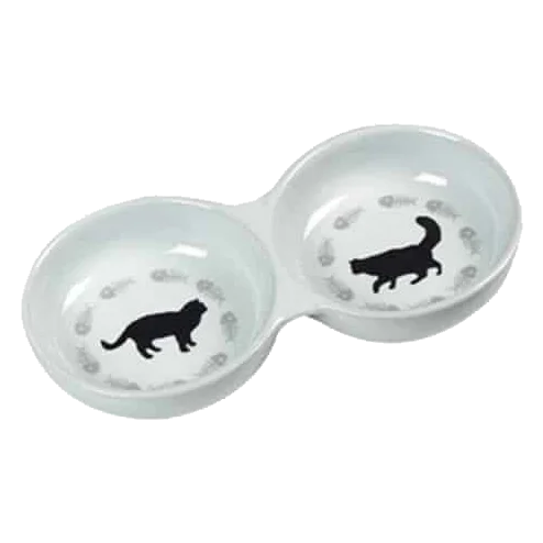 Ciotola doppia per gatti
