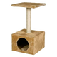 Tiragraffi a palo beige per gatti