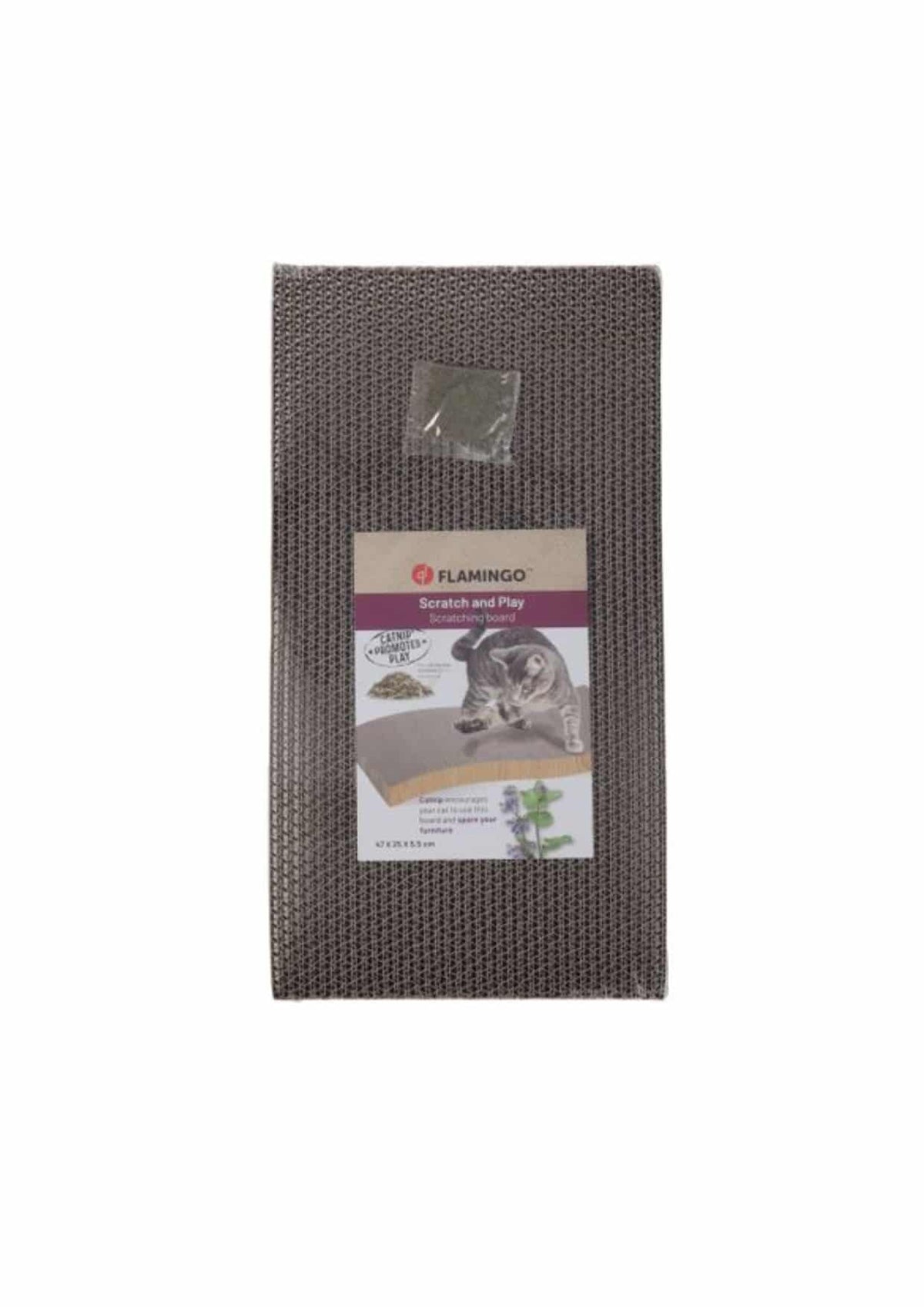 Tiragraffi in cartone Kwano marrone per gatti – immagine 2