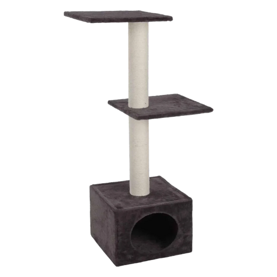 Albero tiragraffi Chairmine grigio per gatti