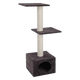 Albero tiragraffi Chairmine grigio per gatti