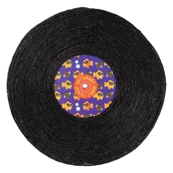 Tiragraffi girevole per gatti FuzzYard Record Cat Caturday Night Fever