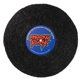 Tiragraffi girevole in sisal per gatti FuzzYard Record Cat Meow Punk