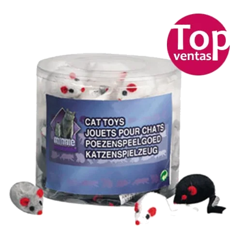 Topolino di peluche per gatti