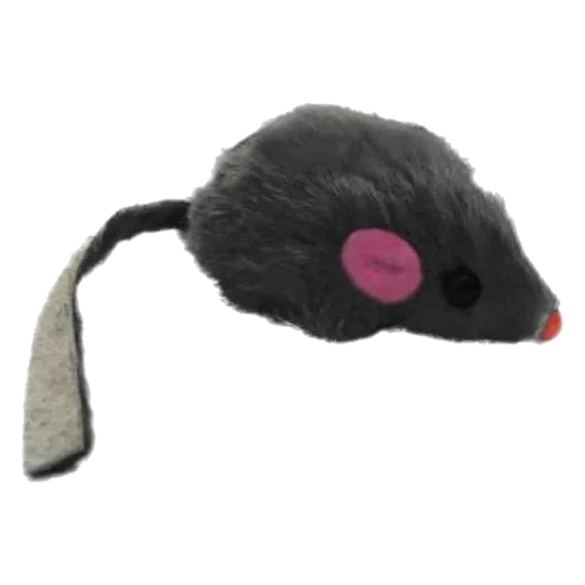 Topolino in pelliccia di coniglio, 5 cm