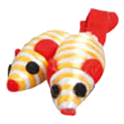 Topolino arancione e bianco per gatti