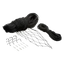 Rete di sicurezza per gatti Flamingo nera, 2 × 3 m, corda 11 mm