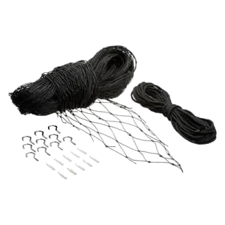Rete di sicurezza per gatti Flamingo nera, 2 × 3 m, corda 11 mm