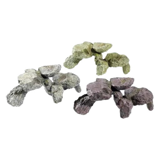 Rocce decorative per acquario, 3 pezzi