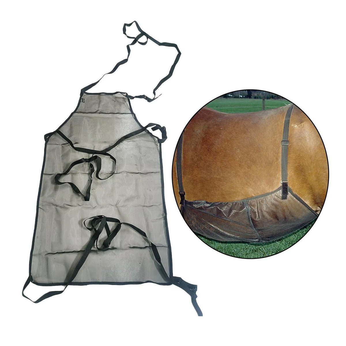 Coperta antimosche in rete traspirante per cavallo – vista 6