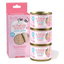 Schesir Baby mousse con filetti di pollo, salmone e fegato per gattini, 3 × 55 g