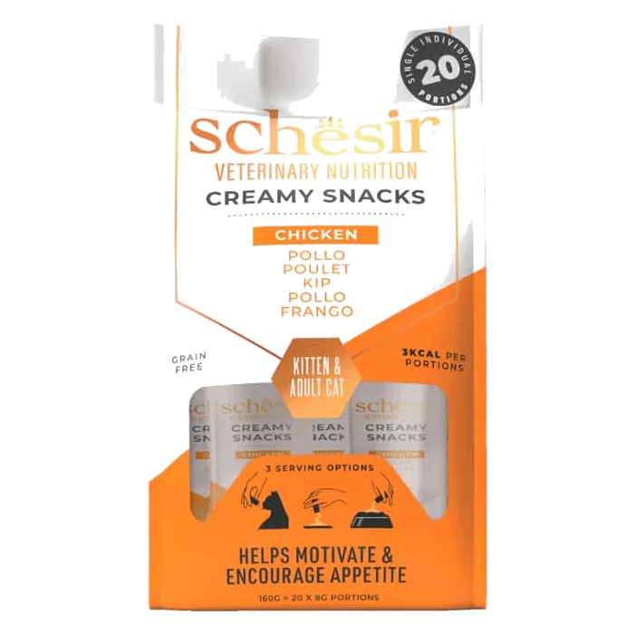 Schesir Veterinary Solutions snack cremoso per gatti, 20 × 8 g