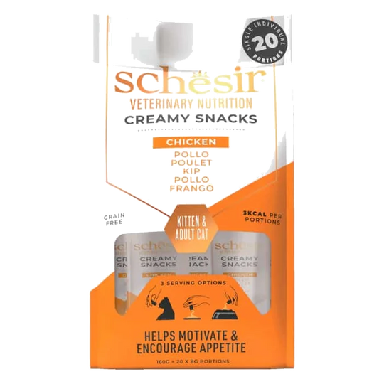 Schesir Veterinary Solutions snack cremoso per gatti, 20 × 8 g