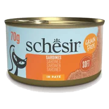 Cibo umido per gatti Schesir Grill paté sardine, 70 g