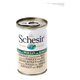 Cibo umido per gatti Schesir filetti di pollo con riso, lattina 140 g