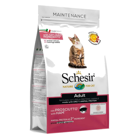 Crocchette per gatti Schesir Mantenimento prosciutto, 400 g