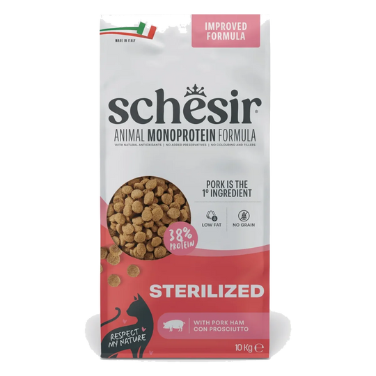 Crocchette per gatti Schesir Animal Protein Sterilizzato prosciutto, 10 kg