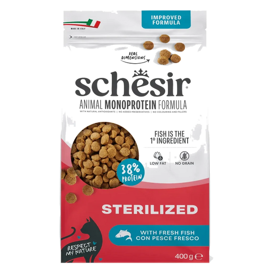 Crocchette per gatti Schesir Animal Protein Sterilizzato pesce, 400 g