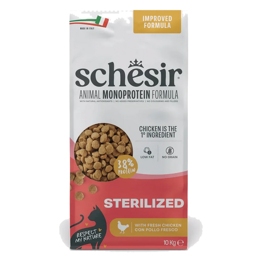 Crocchette per gatti Schesir Animal Protein Sterilizzato pollo, 10 kg