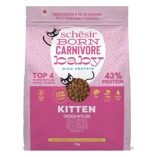 Crocchette per gattini Schesir Born Carnivore pollo con uovo, 1,25 kg