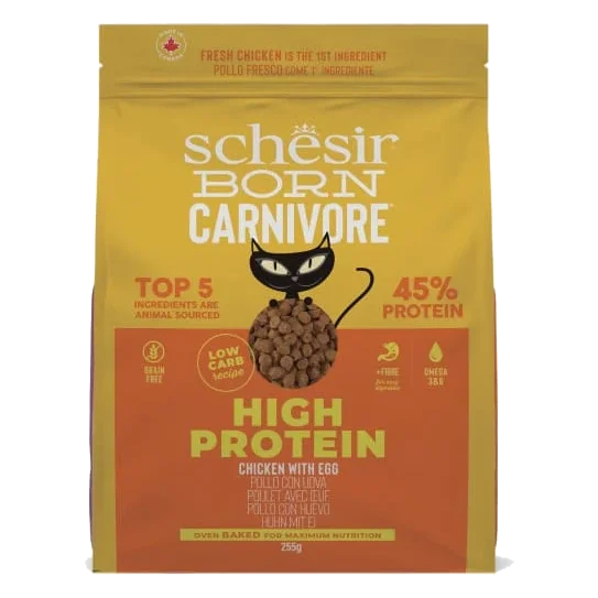 Crocchette per gatti Schesir Born Carnivore pollo con uovo, 255 g