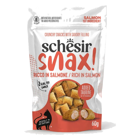 Schesir Snax snack salmone per gatti, 60 g