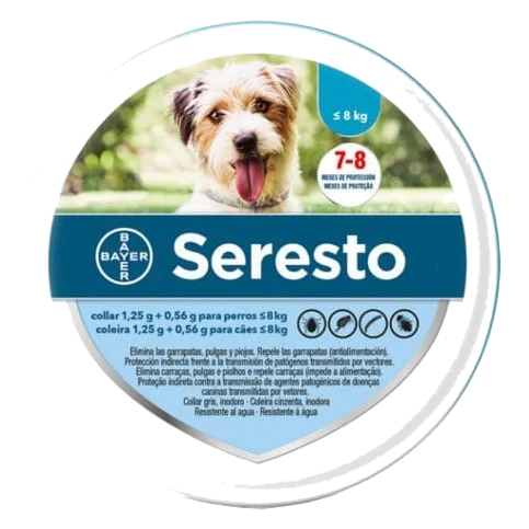 Collare antiparassitario cane Seresto Bayer, fino a 8 kg