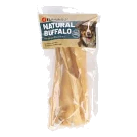 Snack cuoio di testa di manzo Flamingo per cani, 25 cm, 200 g