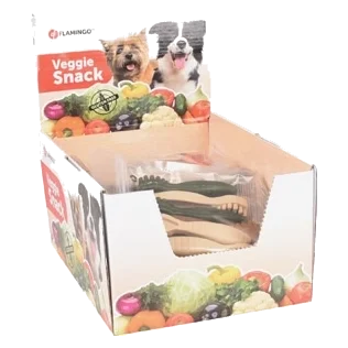 Snack dentale veggie a spazzolino per cani, 7,5 e 10 cm
