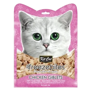 Snack liofilizzato per gatti Kit Cat FreezeBites fegato di pollo 20 g