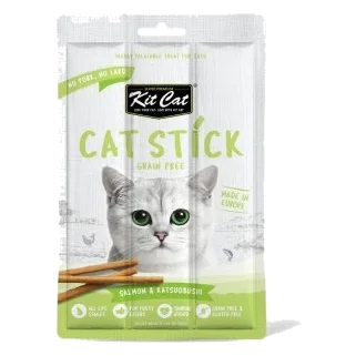Snack per gatti Kit Cat Cat Stick salmone e katsuobushi 15 g