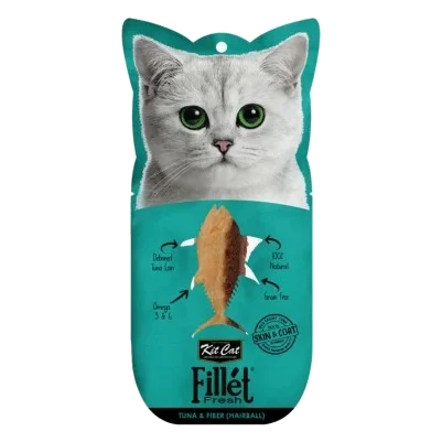 Snack per gatti Kit Cat FilletFresh tonno e fibre 30 g