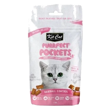 Snack per gatti Kit Cat Purrfect Pockets anti boli di pelo 60 g