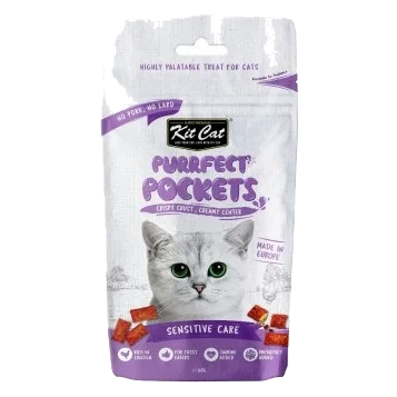 Snack per gatti Kit Cat Purrfect Pockets gatti sensibili 60 g