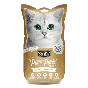 Snack per gatti Kit Cat PurrPuree Plus tonno urinary 60 g