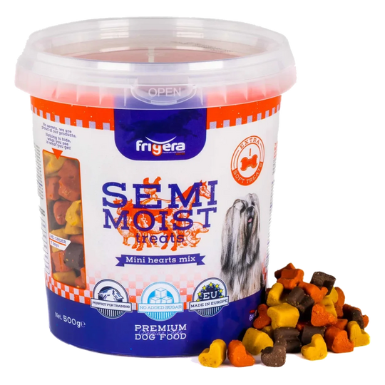 Snack semiumidi minicuori per cani, 500 g