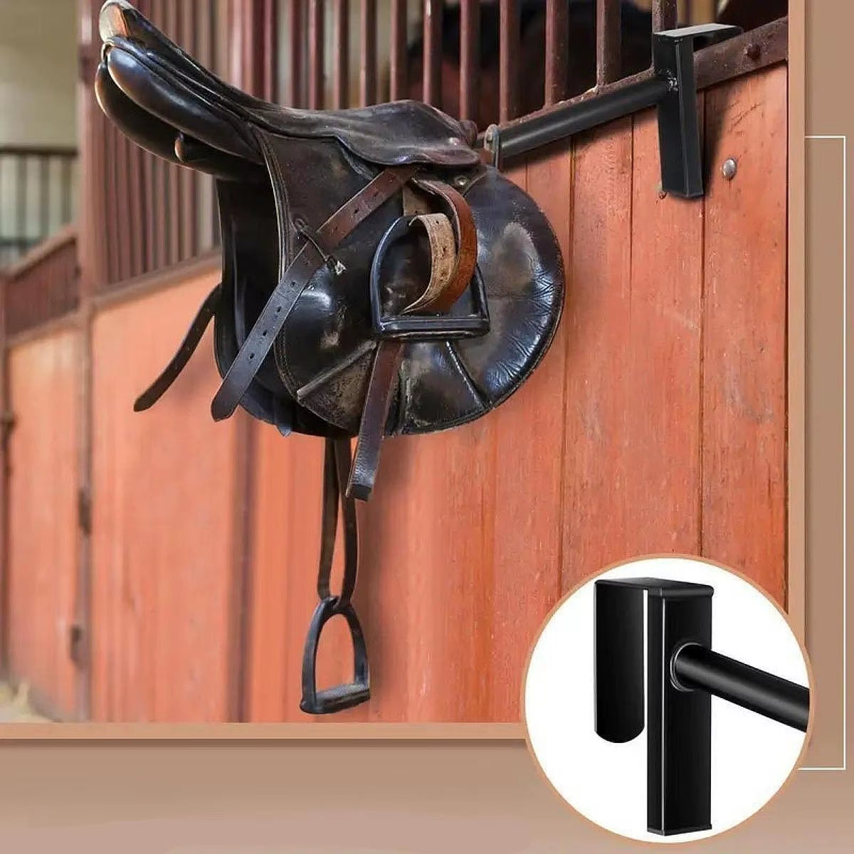 Soporte de pared para silla de montar, desmontable - vista 4
