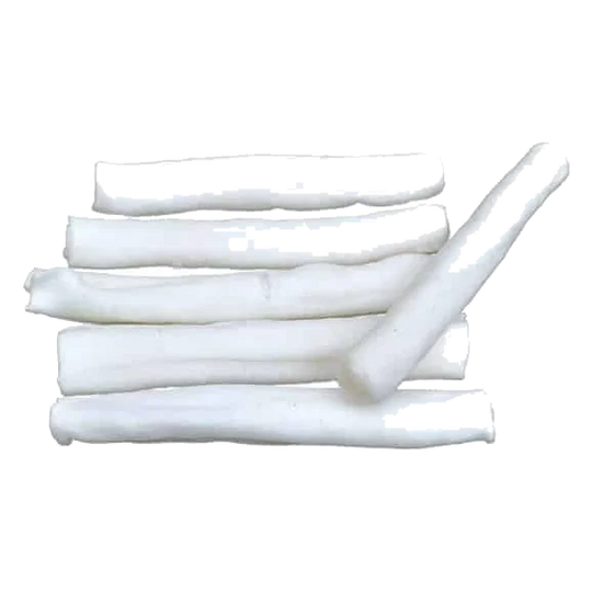 Stick di pelle bianca per cani, 13 cm
