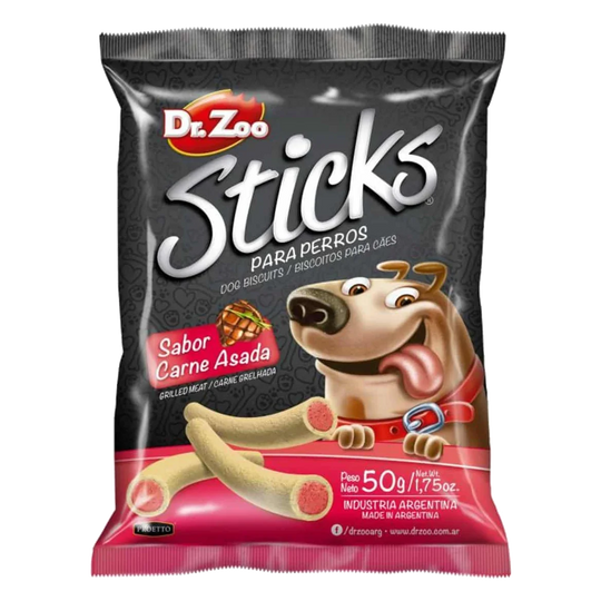 Stick al gusto carne arrosto Dr. Zoo per cani, 50 g