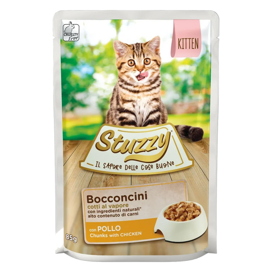 Cibo umido per gattini Stuzzy Cat pollo, busta 85 g