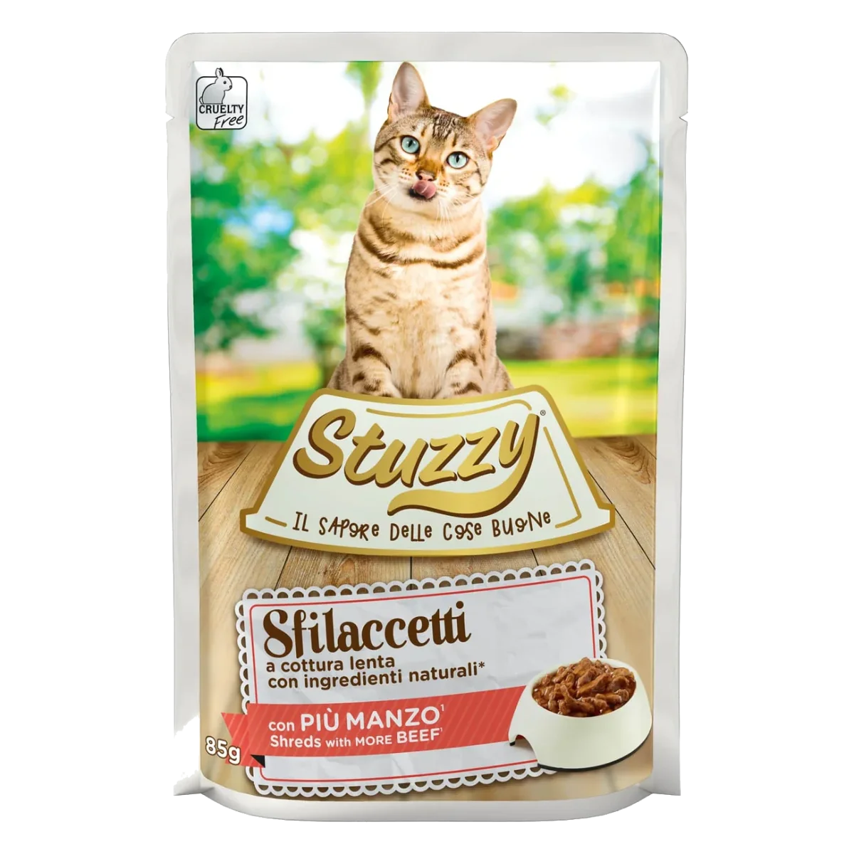 Cibo umido per gatti Stuzzy Cat Speciality manzo, busta 85 g