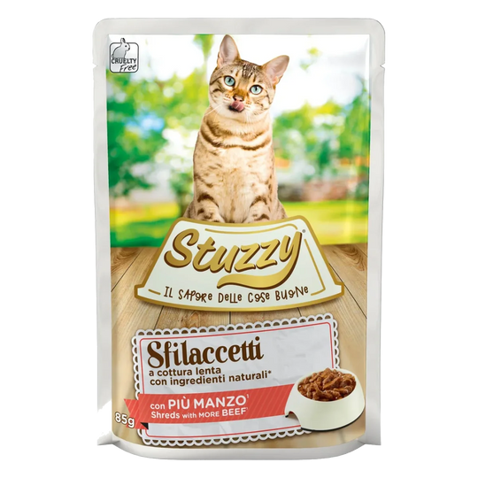 Cibo umido per gatti Stuzzy Cat Speciality manzo, busta 85 g