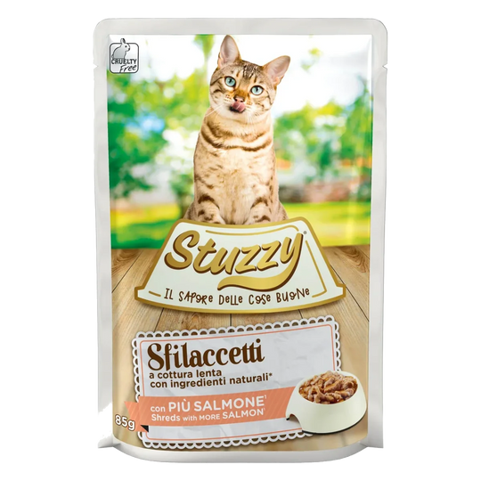 Cibo umido per gatti Stuzzy Cat Speciality salmone, busta 85 g