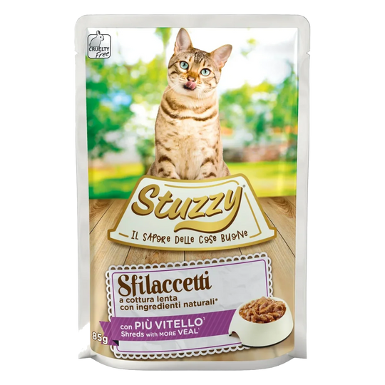 Cibo umido per gatti Stuzzy Cat Speciality vitello, busta 85 g